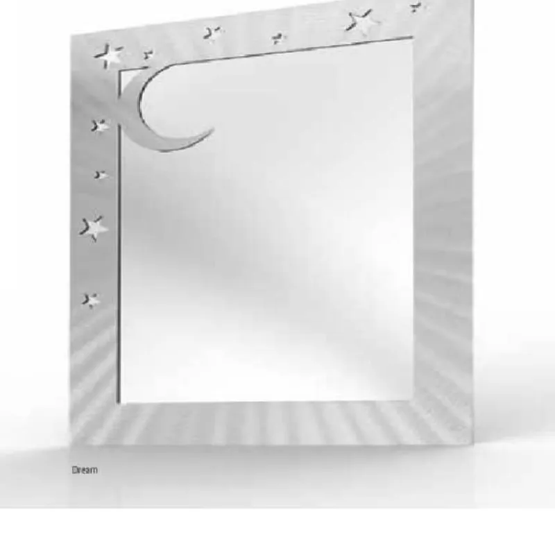 (35427) - Espejo 600 x 800 Moldura inox."Noche"