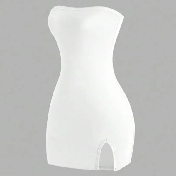 Vestido blanco corto