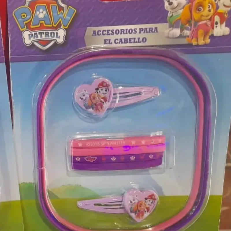 Set adorno pelo de niña Paw patrol