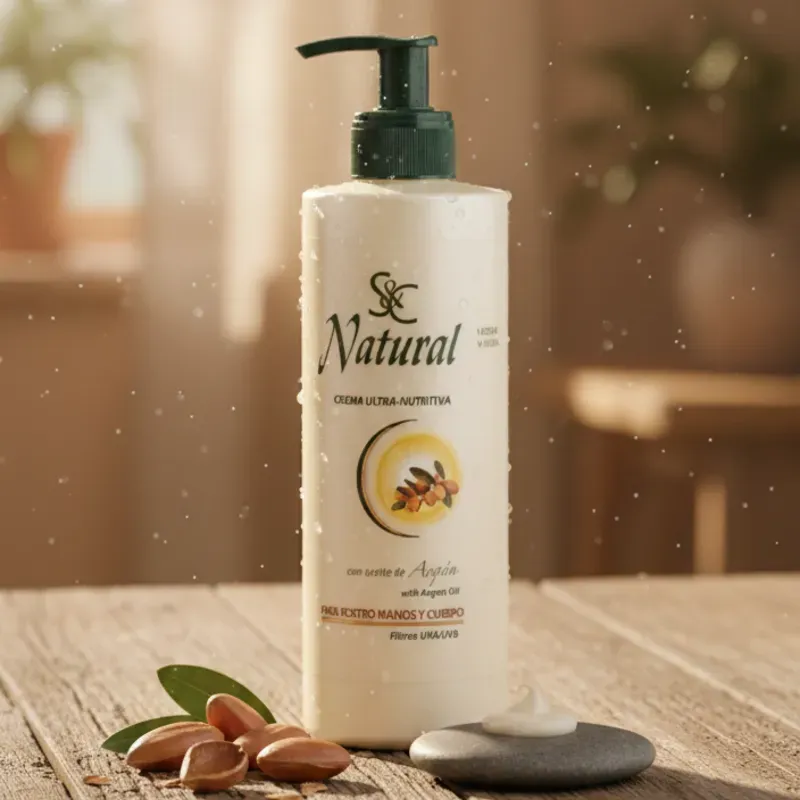 Crema Corporal ultra-nutritiva con Aceite de Argán.