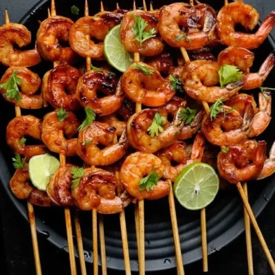 Brochetas de Camarones