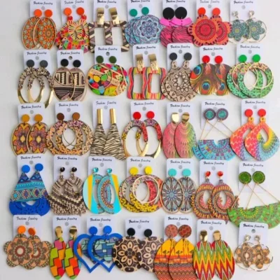 Aretes estilo afro