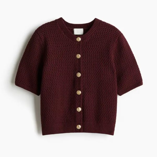 Camisa Crochet Marrón