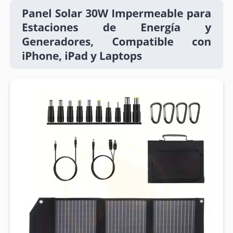  Panel Solar 30W Impermeable