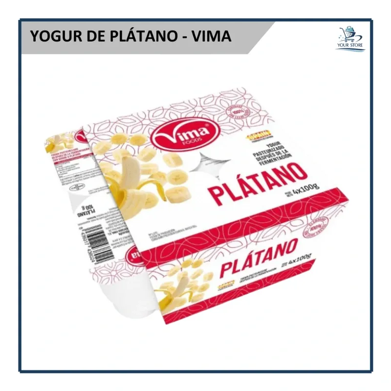 Yogur de Plátano - Vima 100g (4u)