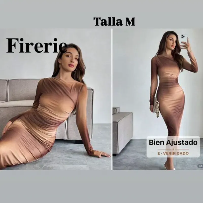 Vestido largo ajustado sexy