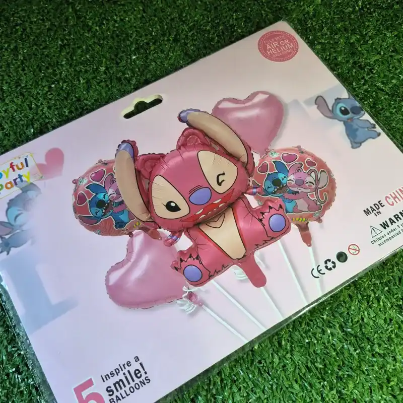 Set de 5 piezas temática Angela y Stich