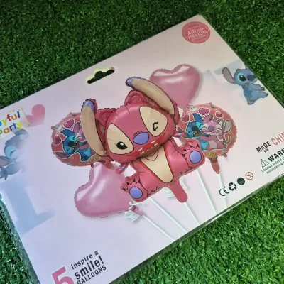 Set de 5 piezas temática Angela y Stich