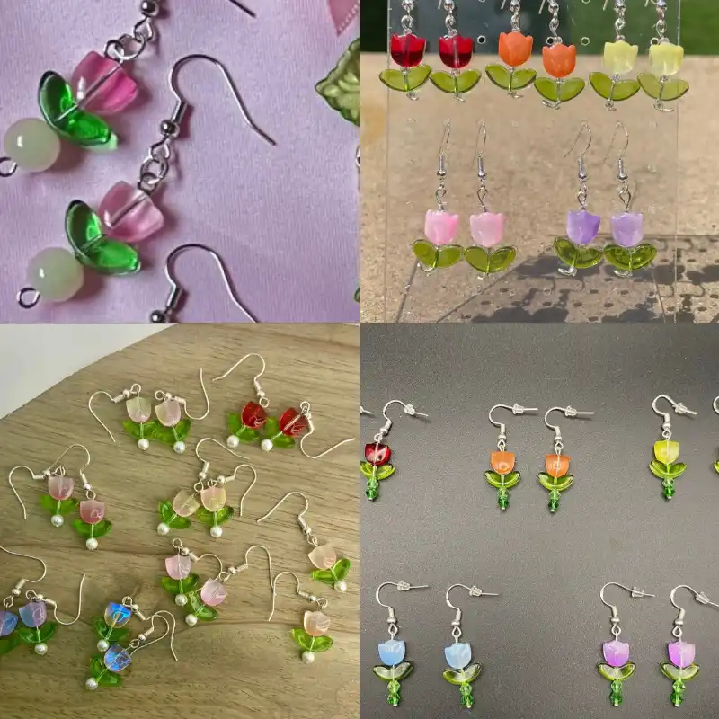 Aretes tulipanes 