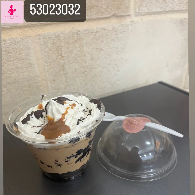 Mini postre de chocolate