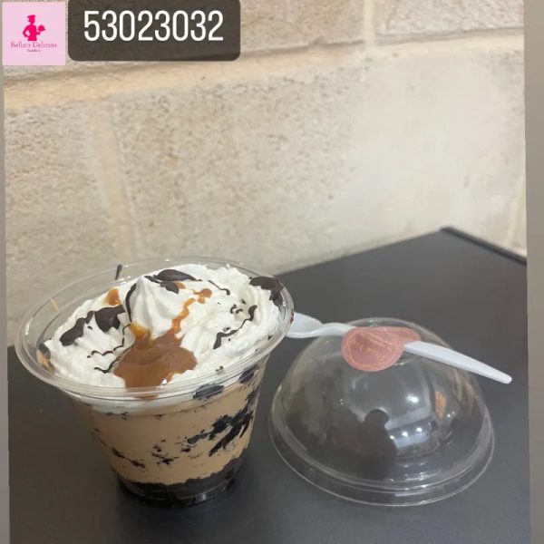 Mini postre de chocolate