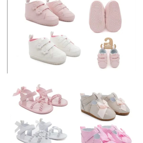 Set de Zapatos Infantiles Variados Rosa/Blanco