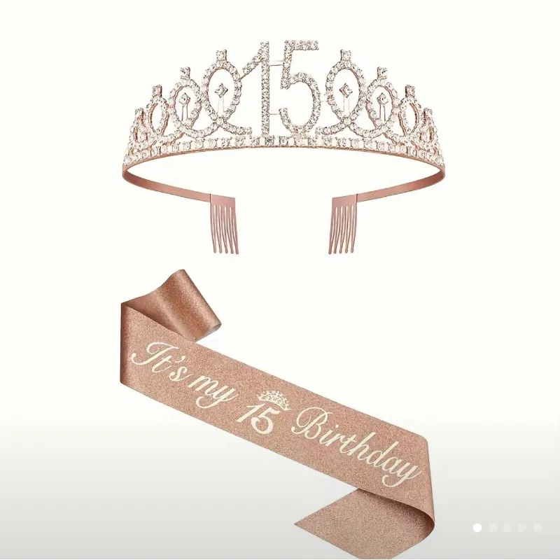 Bandas y tiara de 15 años