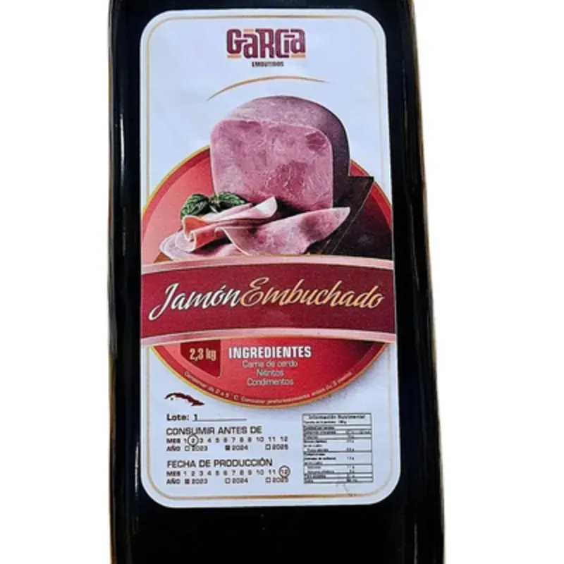 Jamón Embuchado marca García 5lb