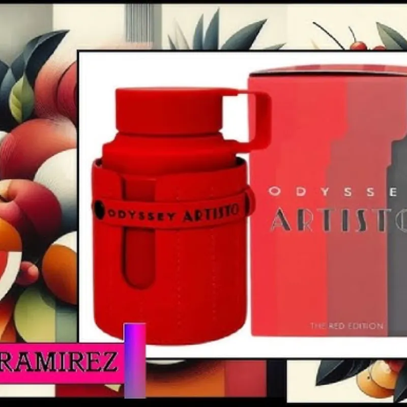 Odyssey ARTISTO Eau de Parfum para Hombre, 3.4 oz, Red Edition nuevo