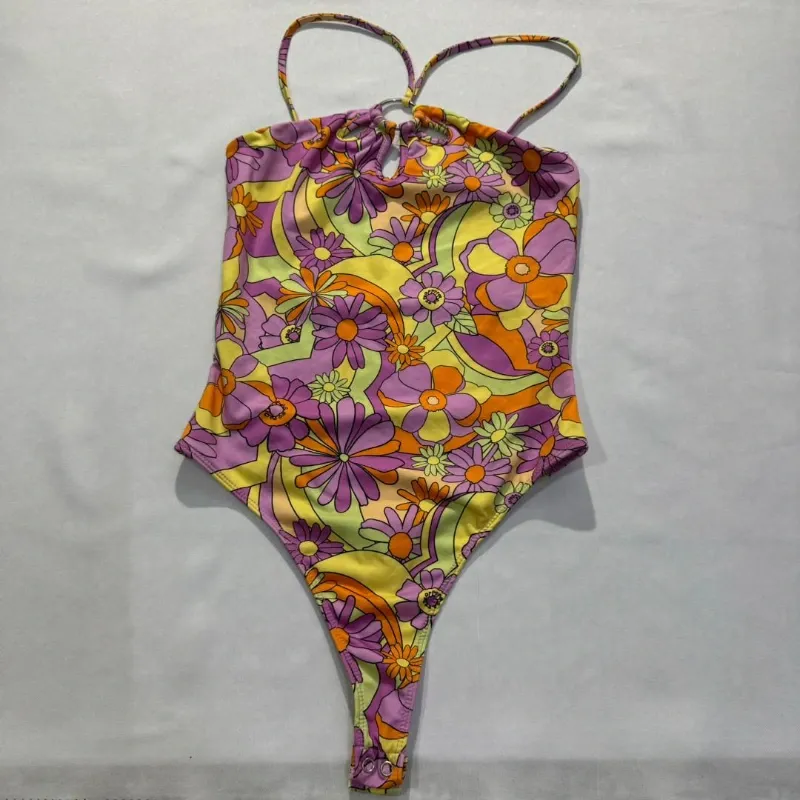 Body Estampado de Flores con Aro