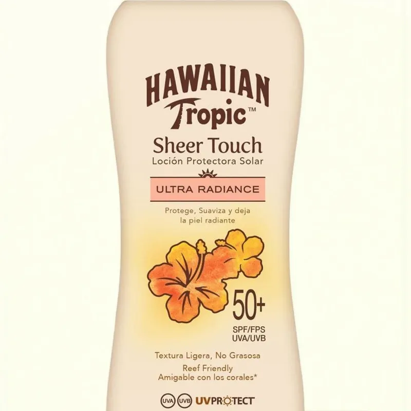 Hawaiian Tropic  Locion de Protector  Solar  SPF 50 Sheer Touch