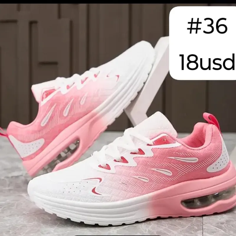 Tenis rosado degradado
