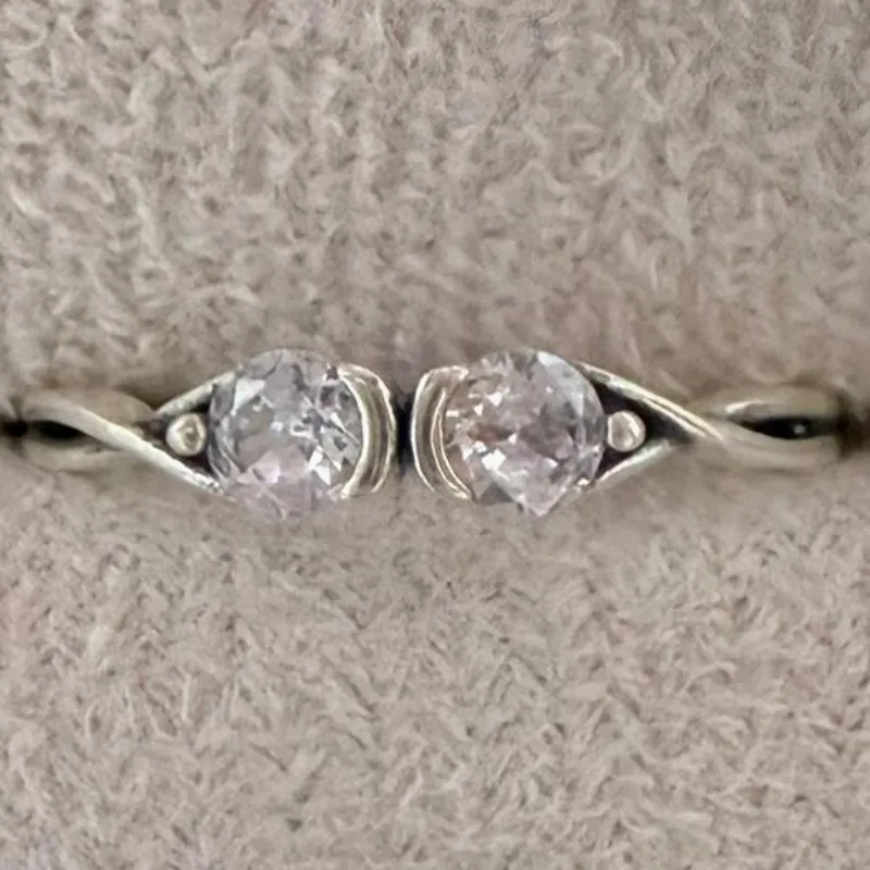 Anillo Infinito 2 Piedras