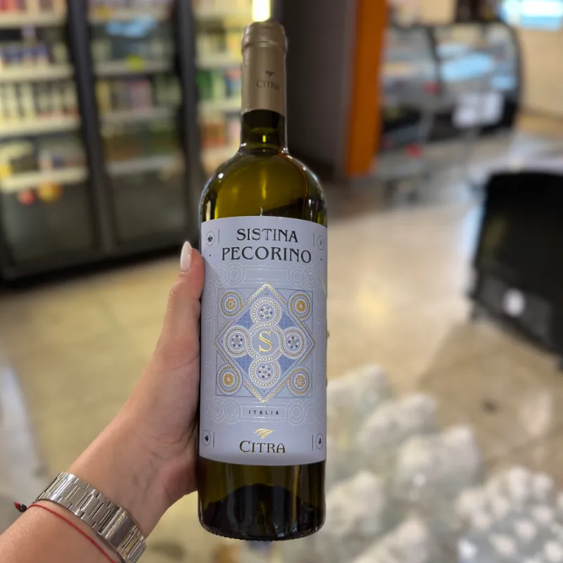 Vino blanco Sistina Pecorino
