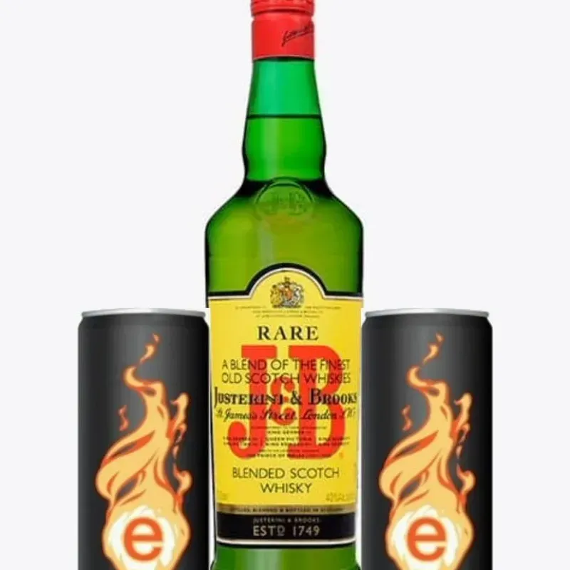 WHISKY J & B + 2 ENERGETICO