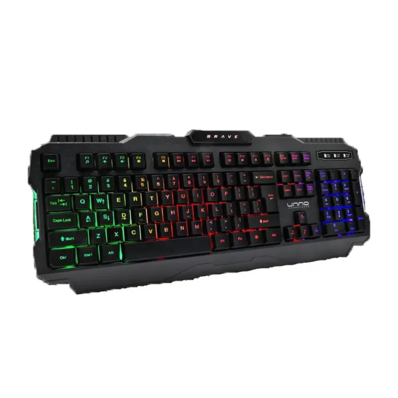 Teclado Gaming RGB retroiluminado marca BRAVE