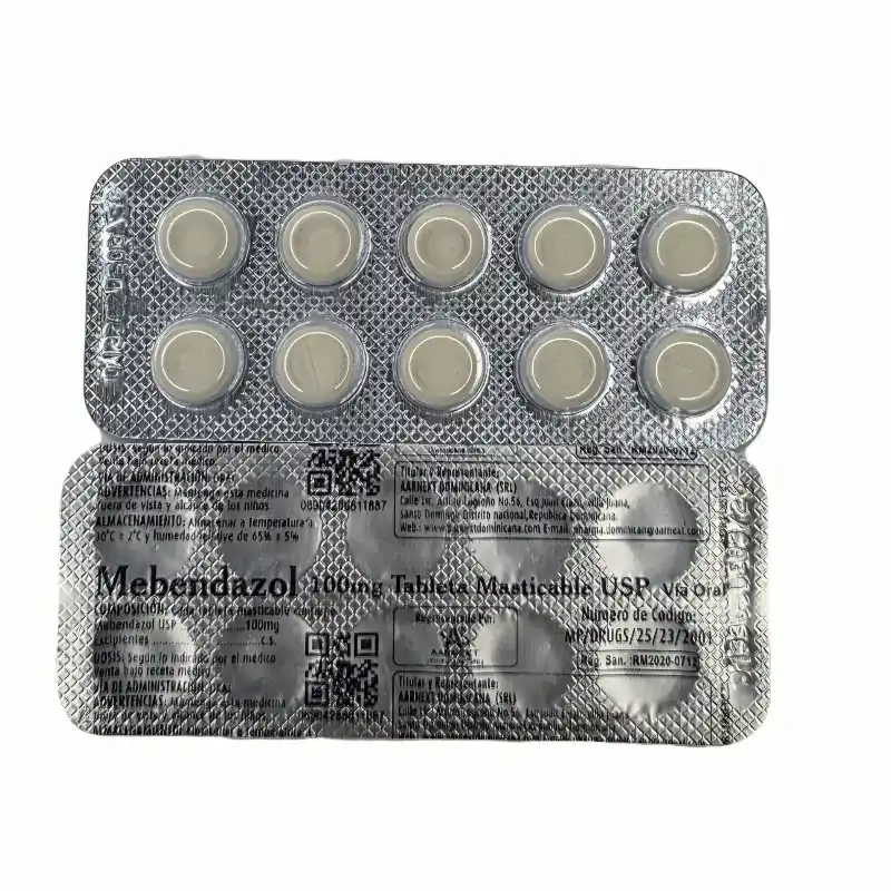 MEBENDAZOL(100mg,10t)(VENCE 3-26)