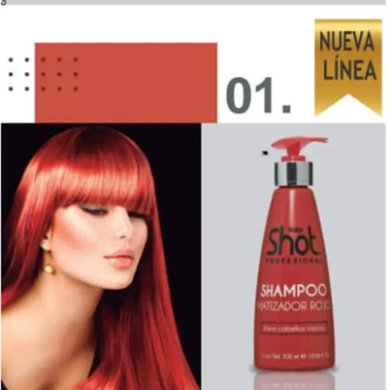Champú matizador rojo