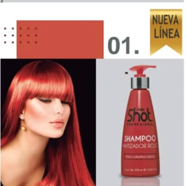 Champú matizador rojo