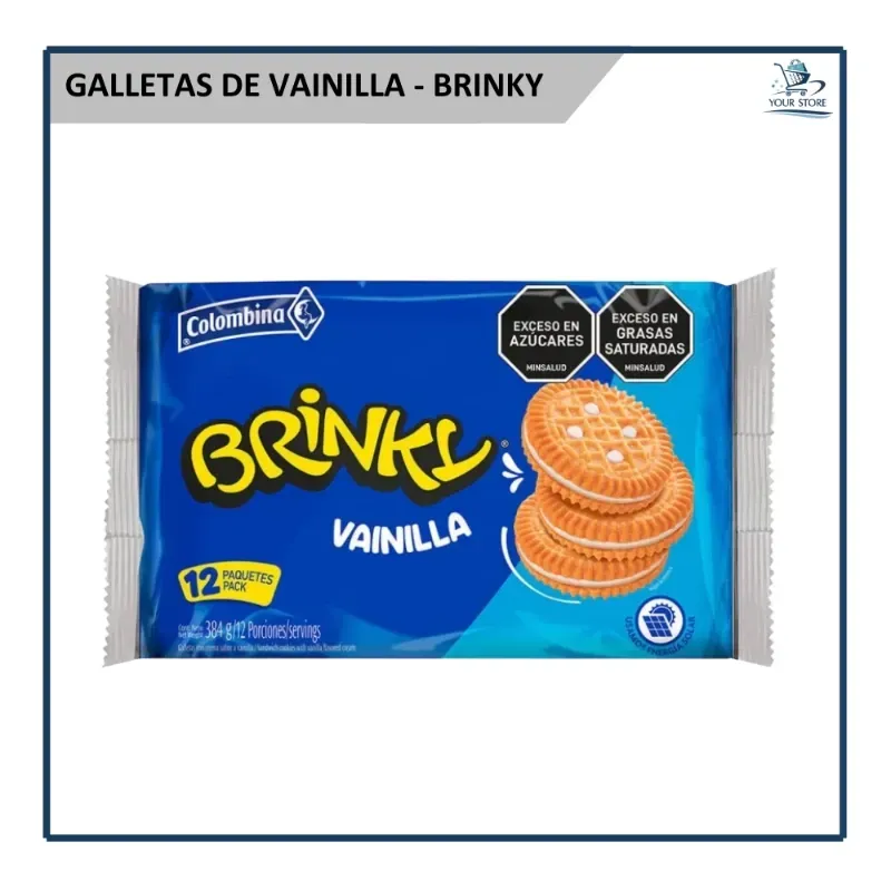Galletas Vainilla- Brinky 12u (300g)