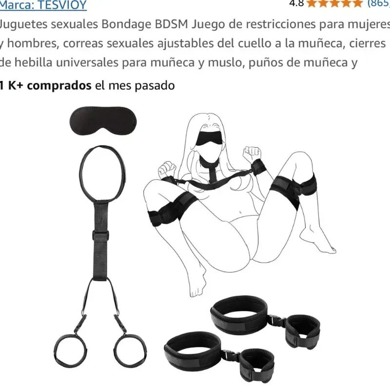 - Set de Correas Eróticas 5 en 1"