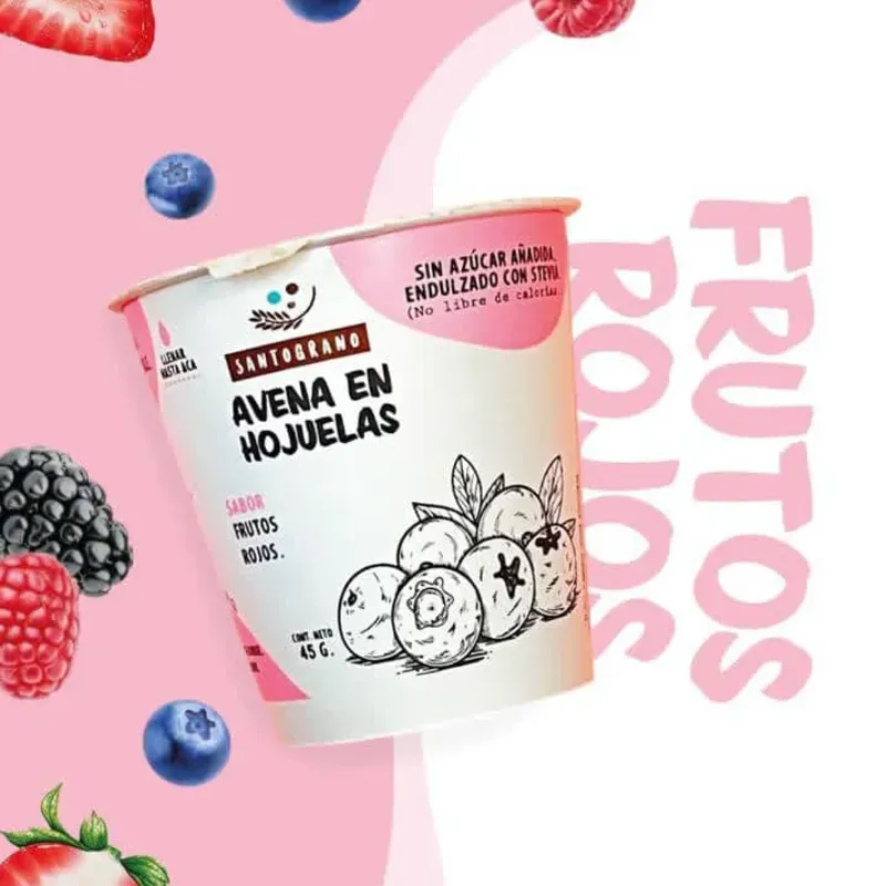 avena en hojuelas sabor frutos del bosque 45g