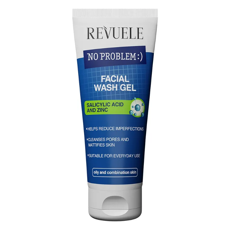 Gel Limpiador Facial Revuele No Problem con Ácido Salicílico y Zinc