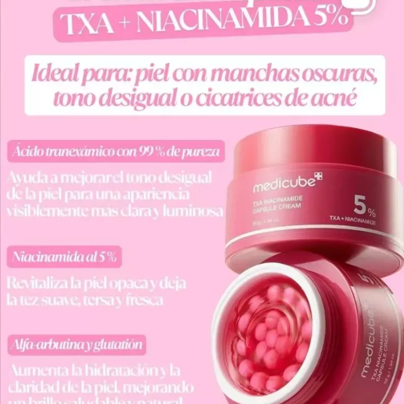 Crema en cápsulas TXA + Niacinamida 5% (Medicube) ✨