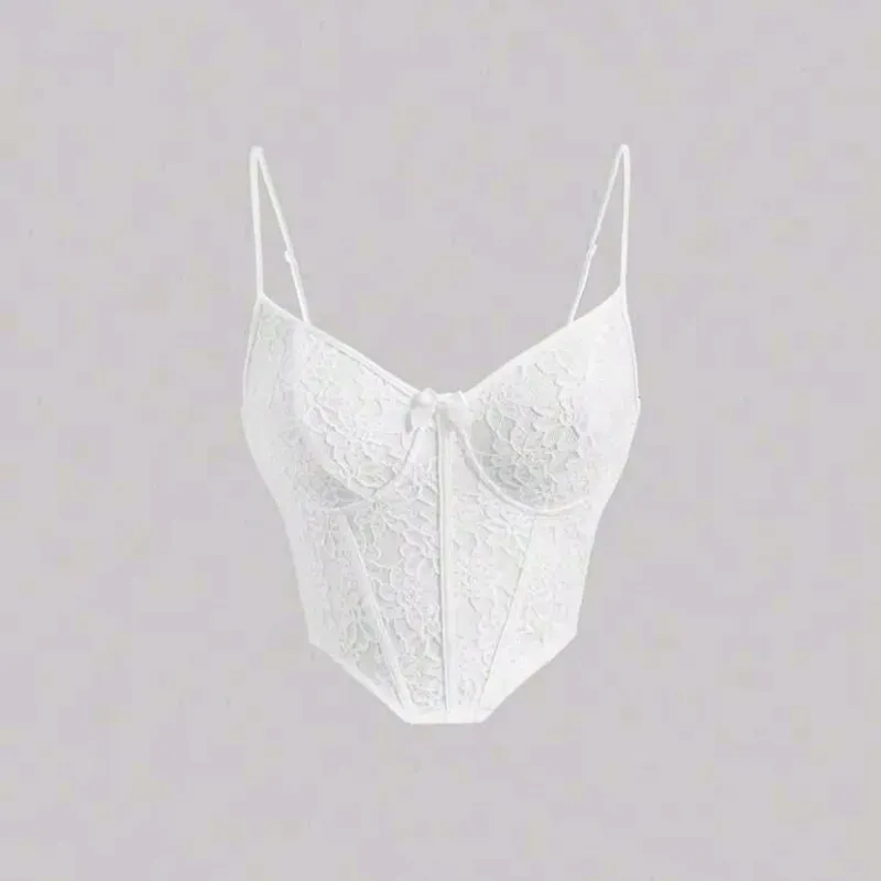 Top blanco con tirantes