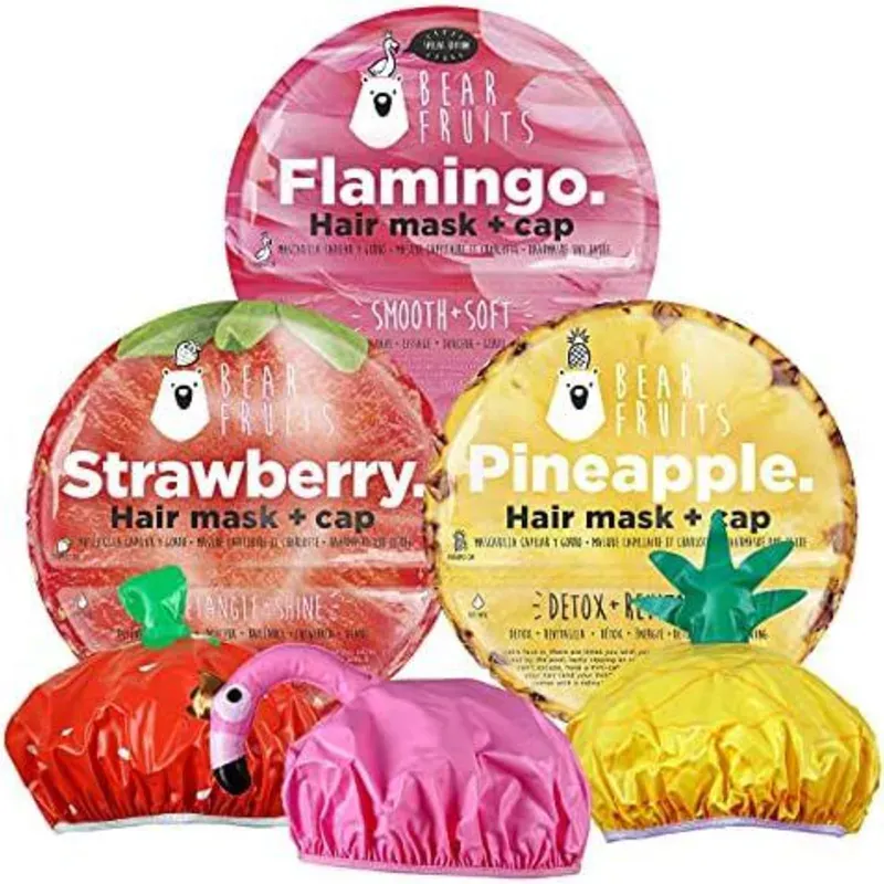 MASCARILLAS CAPILARES, CON GORRO REUTILIZABLES, ANTIENCRESPAMIENTO