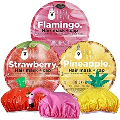 MASCARILLAS CAPILARES, CON GORRO REUTILIZABLES, ANTIENCRESPAMIENTO