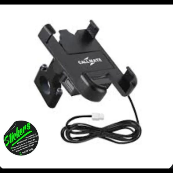 Porta celular con cargador usb