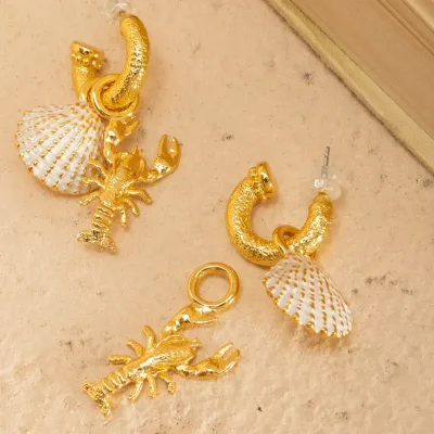 Candongas 3 en 1 ( 2 set de dijes) para intercambiar