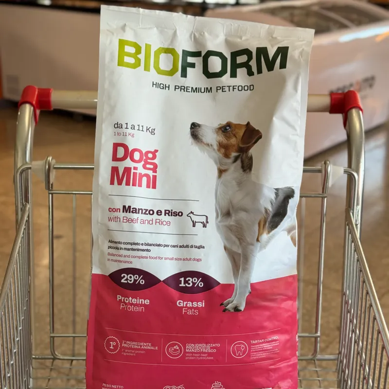 Pienso de carne y arroz para perro pequeño