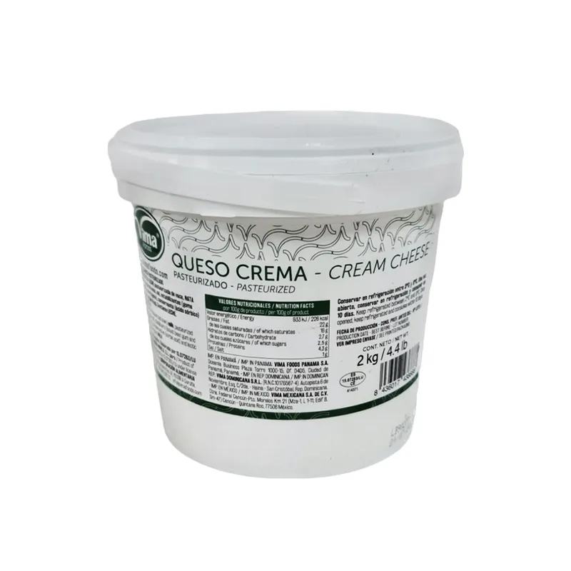 Tanqueta de Queso Crema Vima - Calidad Premium