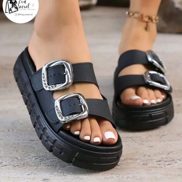Sandalias practicas negras talla 39