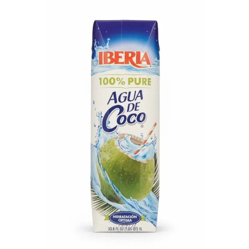 AGUA DE COCO 100% NATURAL - IBÉRICA (33.8 fl oz / 1 Litro)