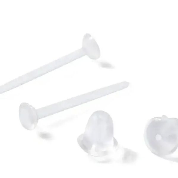 Bases para aretes hipoalergénicos  (20 pares)