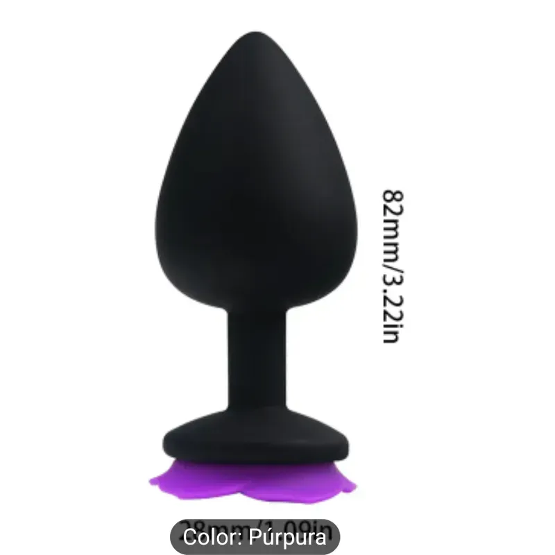 Plug Anal estilo rosa púrpura