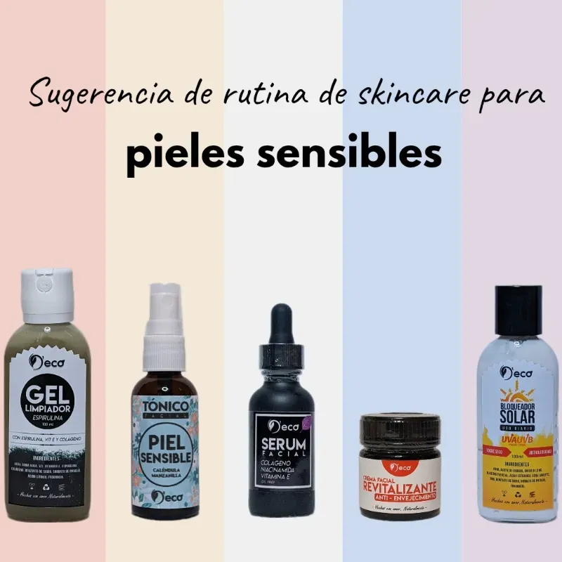 Rutina facial para piel sensible