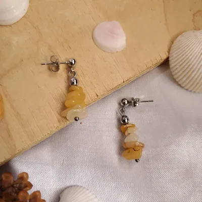 Pendientes de Citrino