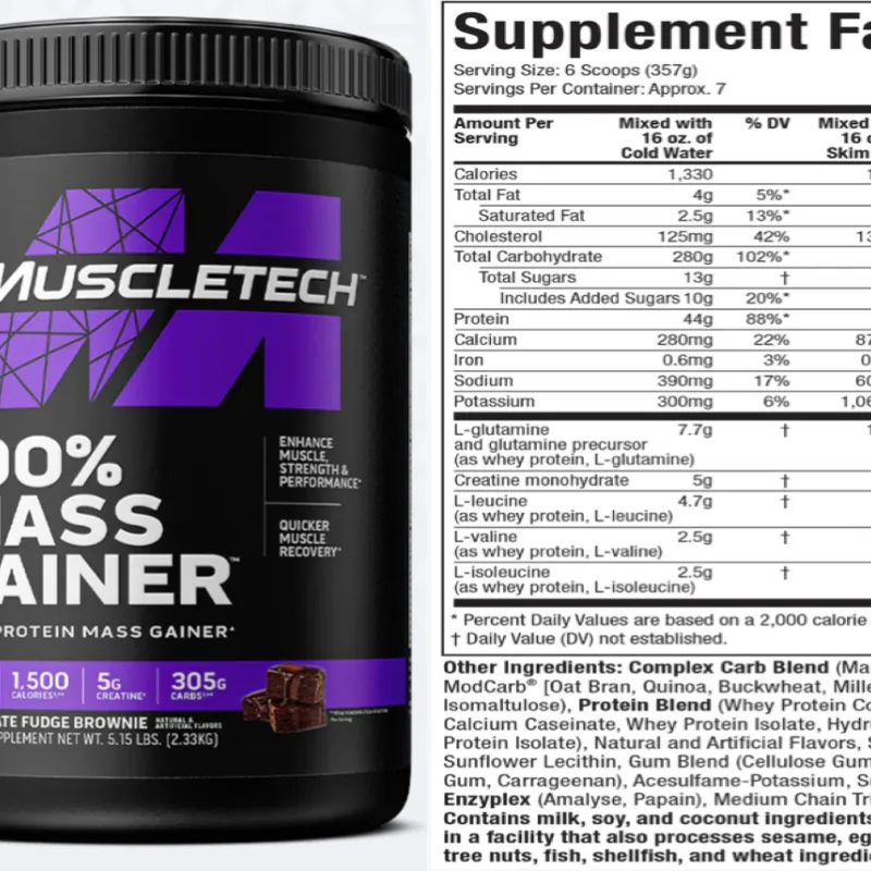 Mass gainer Muscletech