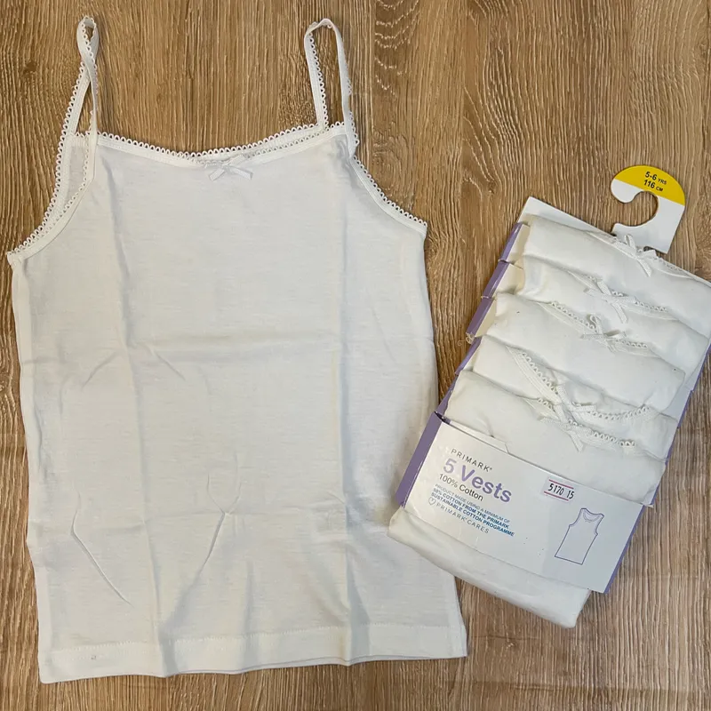 Pack de 5 camisetas de algodón Niña