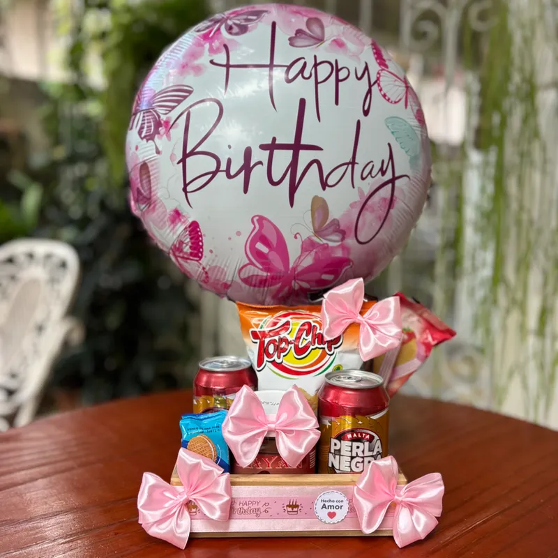 Caja (tamaño mediano) con confituras variadas